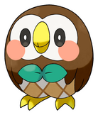 rowlet edited as blathers